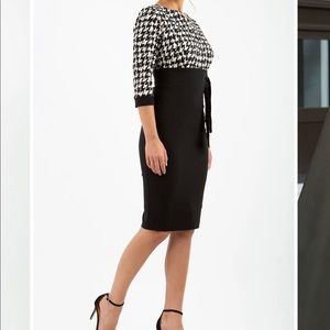 DIVA (UK brand) NWT black/houndstooth dress size S